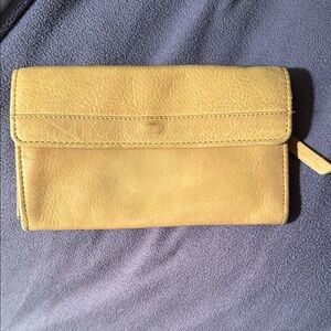 R.P.S. Leather Wallet cream color